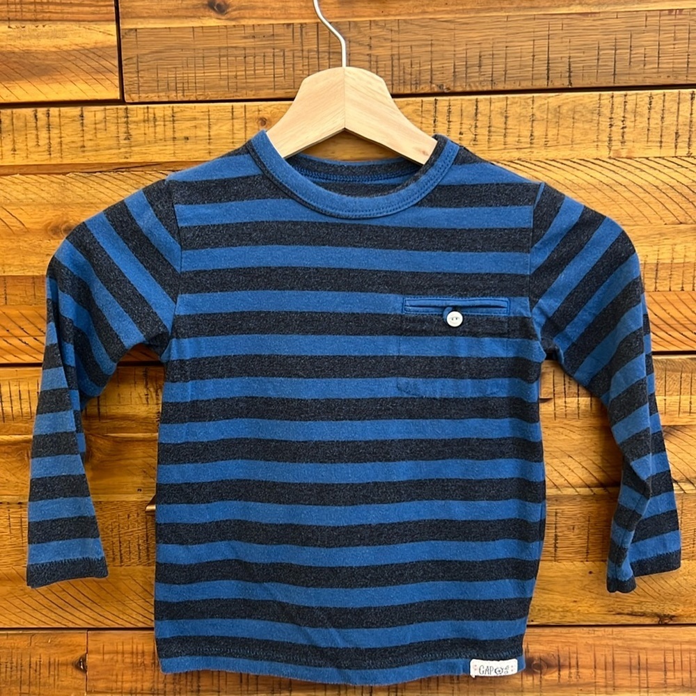 GAP Boys Striped Long Sleeve Shirt